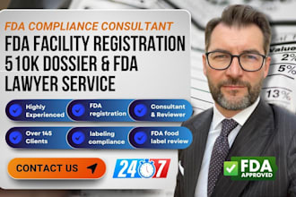 fda facility registration, device listing and 510k dossier fda lawyer