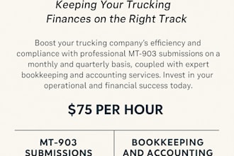 support trucking companies through professional mt903 tax filings and accounting