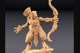 sculpt 3d action figure, articulated action model, 3d figurine,3d object,blender