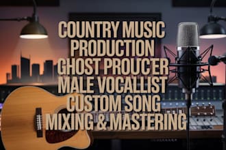 be your music producer and ghost produce your custom country song soulful pop