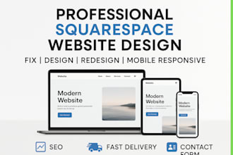 design fix edit build squarespace website redesign squarespace ecommerce website