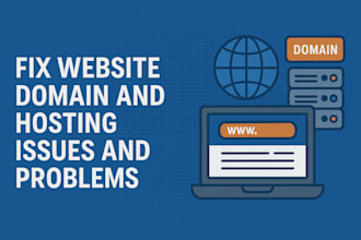 fix website domain and hosting issues and problems