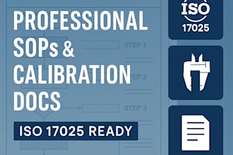 write professional sops, calibration procedures, or iso 17025 documentation
