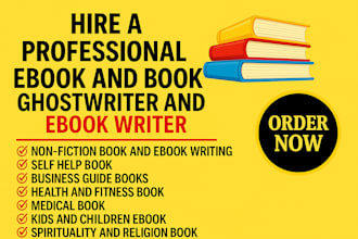 be your 50k ebook ghostwriter, KDP book writer, ghost book writer, nonfiction