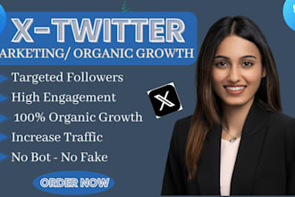 do twitter x marketing and promotion with organic growth perfectly for your page