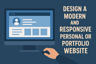 design a modern and responsive personal or portfolio website
