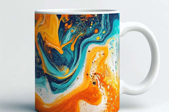 create custom coffee mug, wine glass, water bottle design