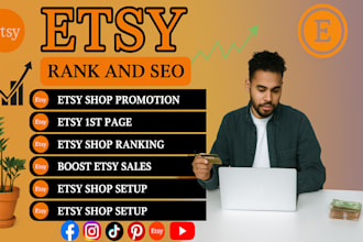do etsy shop setup, etsy shop promotion, etsy rank, etsy seo to boost etsy sales