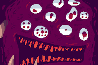 do pixel art character icon