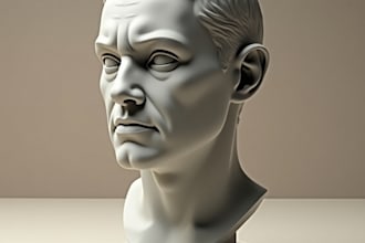 sculpt a custom lifelike, 3d head bust or face model for 3d printing or display
