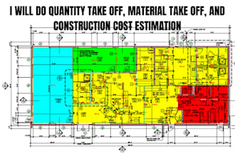 construction cost estimation material takeoff, boq as a quantity surveyor