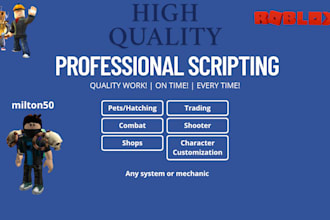 script any feature or system for your roblox game