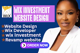 build a stunning wix business website with a custom logo
