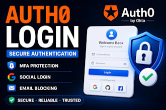 integrate auth0 authentication and secure login system