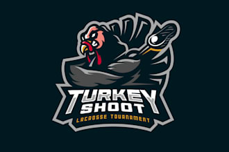 design custom traditional turkey shoot out logo
