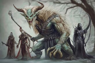 draw fantasy or dnd creatures and monsters