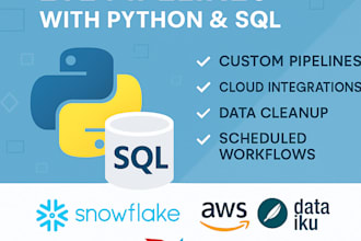 build scalable etl pipelines using python and sql