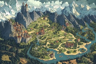 make you a medieval fantasy map