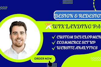 create, design, develop wix landing page, wix website redesign