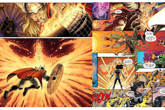 draw comic book cover art illustration comic page panel graphic novel storyboard