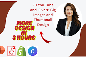design professional gigs thumbnail and you tube thumbnail