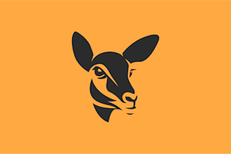 design a unique animal silhouette logo