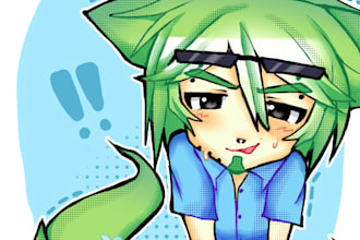 draw digital art commissions in my moe art style