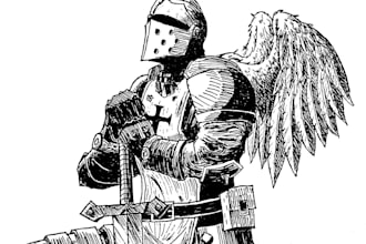 draw unique pen and ink illustration