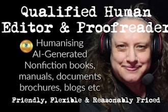 expertly edit, proofread and humanise your ai generated content
