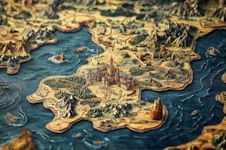 create high quality fantasy city maps