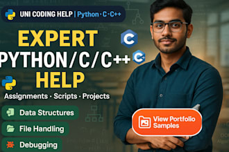 code and fix python c cpp scripts, assignments and projects
