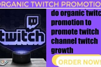 organically promote and bring the live viewers to your twitch channel