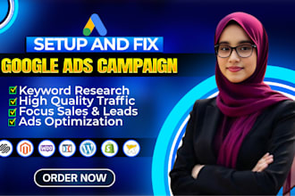 setup and optimize google ads PPC campaign for higher conversions