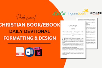 ghostwrite, format, design christian book prayer journal daily devotional ebook