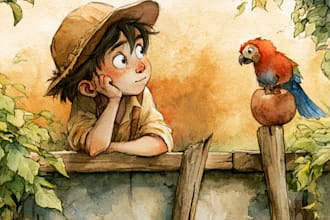 do hand drawn watercolor book illustration hand drawn watercolor illustration