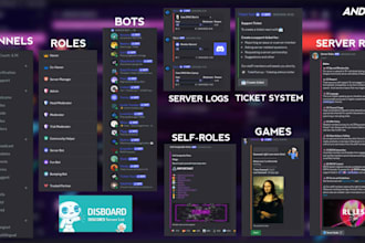 create a professional discord server within 24h and grow it