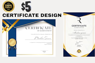 design professional certificate for school college companies and more