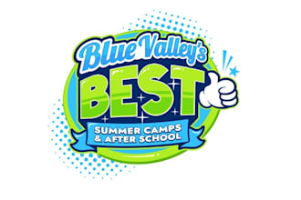 design summer camp after school logo