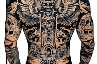 create a profesional tribal tattoo design