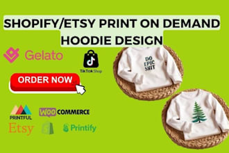 create trendy, high selling print on demand sweatshirt designs