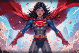 make superhero character for you in marvel rivals style