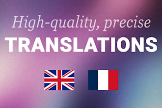translate your text into natural and professional french