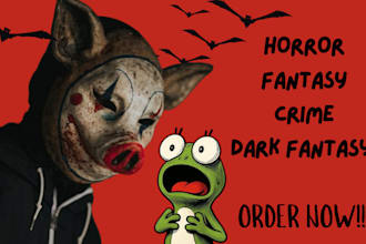 ghostwrite horror scary thriller crime story based on your fantasy short stories