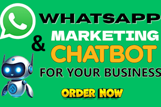 do whatsapp business API setup and build whatsapp chatbots and any social media
