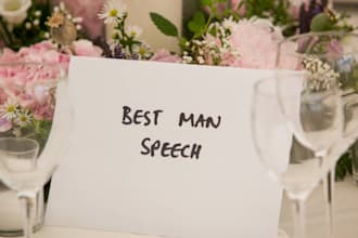 write hilarious vows or wedding speech