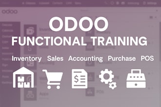 teach odoo functional modules online inventory sales accounting pos and more