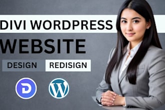 design responsive divi website, customize divi worpress website, elementor pro