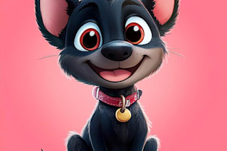 do cartoon portrait drawing in disney style