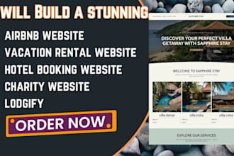 build a professional short term rental website with airbnb, guesty booking sync
