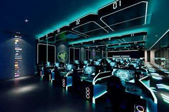 create realistic 3d interior renderings for your gaming room